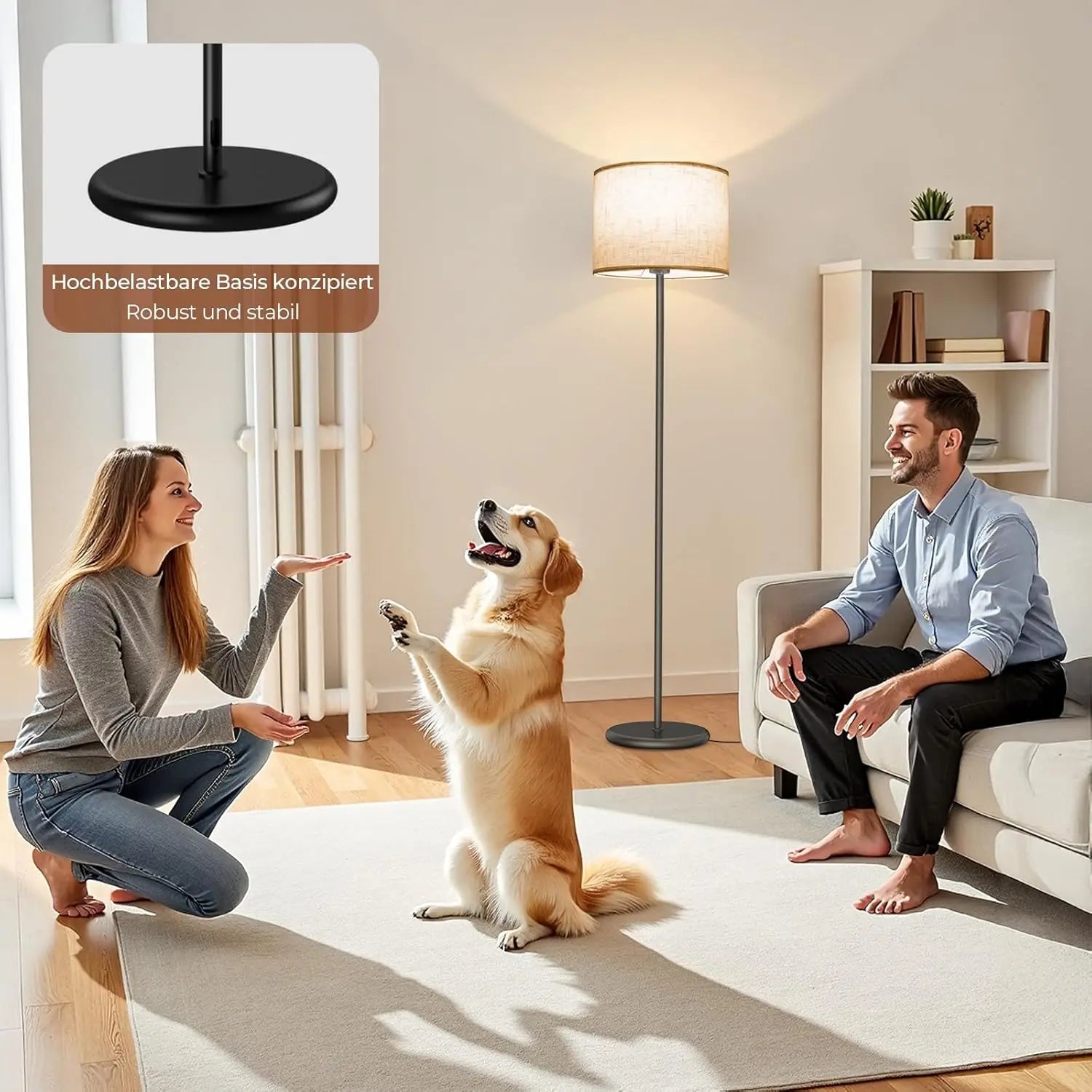 Lámpara de pie moderna y sencilla con pantalla, base E27, fácil instalación, ahorro de energía, protección ocular, lámpara de lectura, estilo minimalista, lámpara de esquina, luz ambiental creativa para sala de estar, dormitorio, oficina.