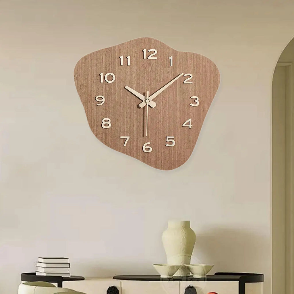 Reloj de pared de diseño minimalista, decoración creativa para el hogar, reloj silencioso e irregular para el hogar, cafetería, casa de campo, cocina, dormitorio y sala de estar.