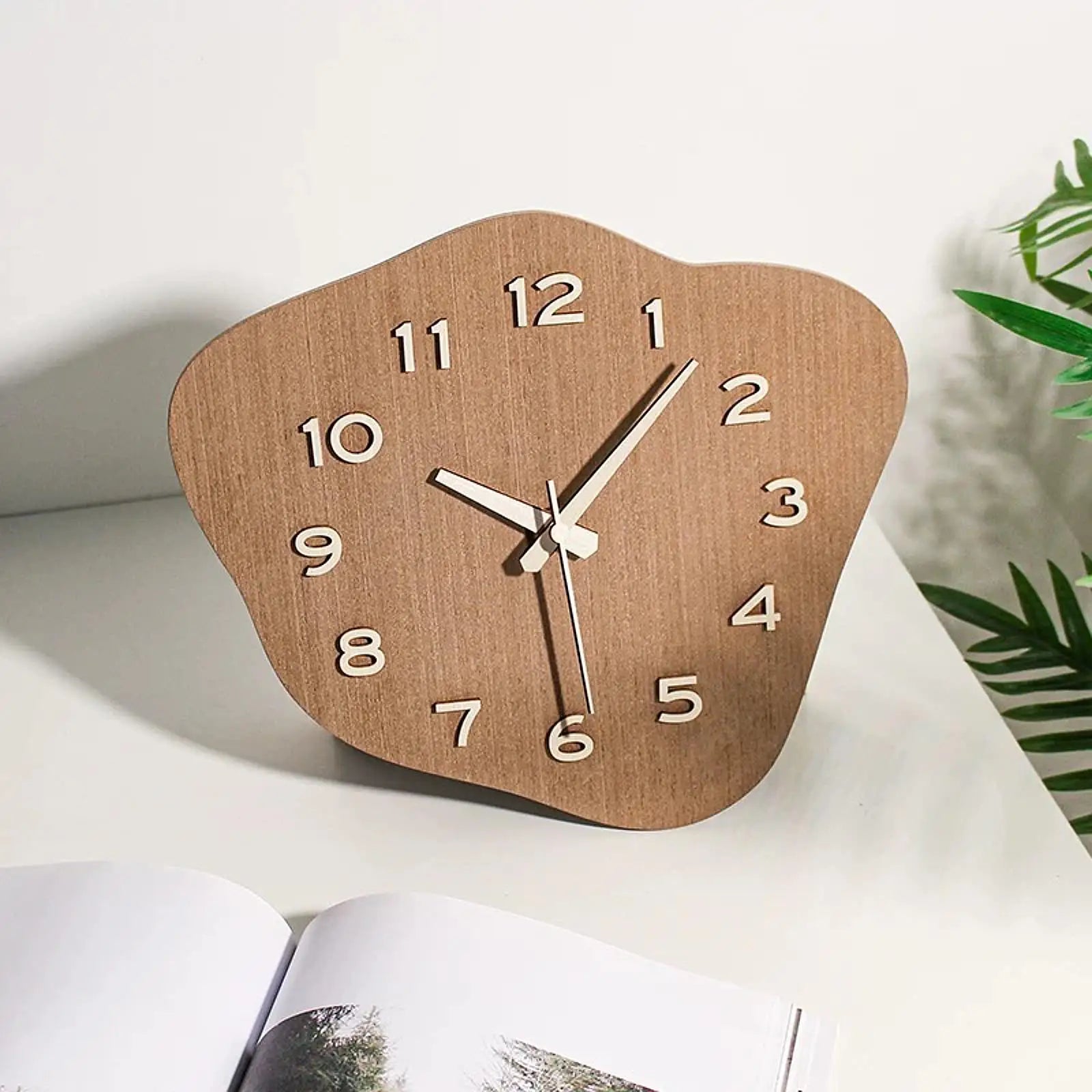 Reloj de pared de diseño minimalista, decoración creativa para el hogar, reloj silencioso e irregular para el hogar, cafetería, casa de campo, cocina, dormitorio y sala de estar.