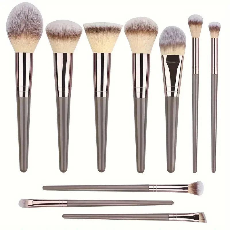 Set de 3 a 20 brochas de maquillaje premium, suaves y esponjosas, ideales para la base de maquillaje, sombras de ojos, rubor y maquillaje kabuki.