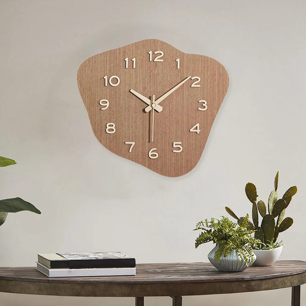 Reloj de pared de diseño minimalista, decoración creativa para el hogar, reloj silencioso e irregular para el hogar, cafetería, casa de campo, cocina, dormitorio y sala de estar.