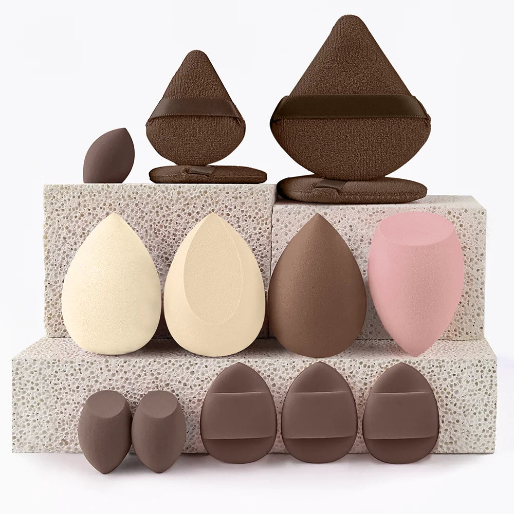 Set de 3 a 20 brochas de maquillaje premium, suaves y esponjosas, ideales para la base de maquillaje, sombras de ojos, rubor y maquillaje kabuki.