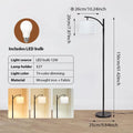Lámpara de pie LED regulable, lámpara de pie alta con bombilla, luz de lectura que cuida la vista, lámpara de esquina de estilo minimalista moderno, ahorro de energía, base estable, fácil instalación, lámpara de ambiente para sala de estar, dormitorio de