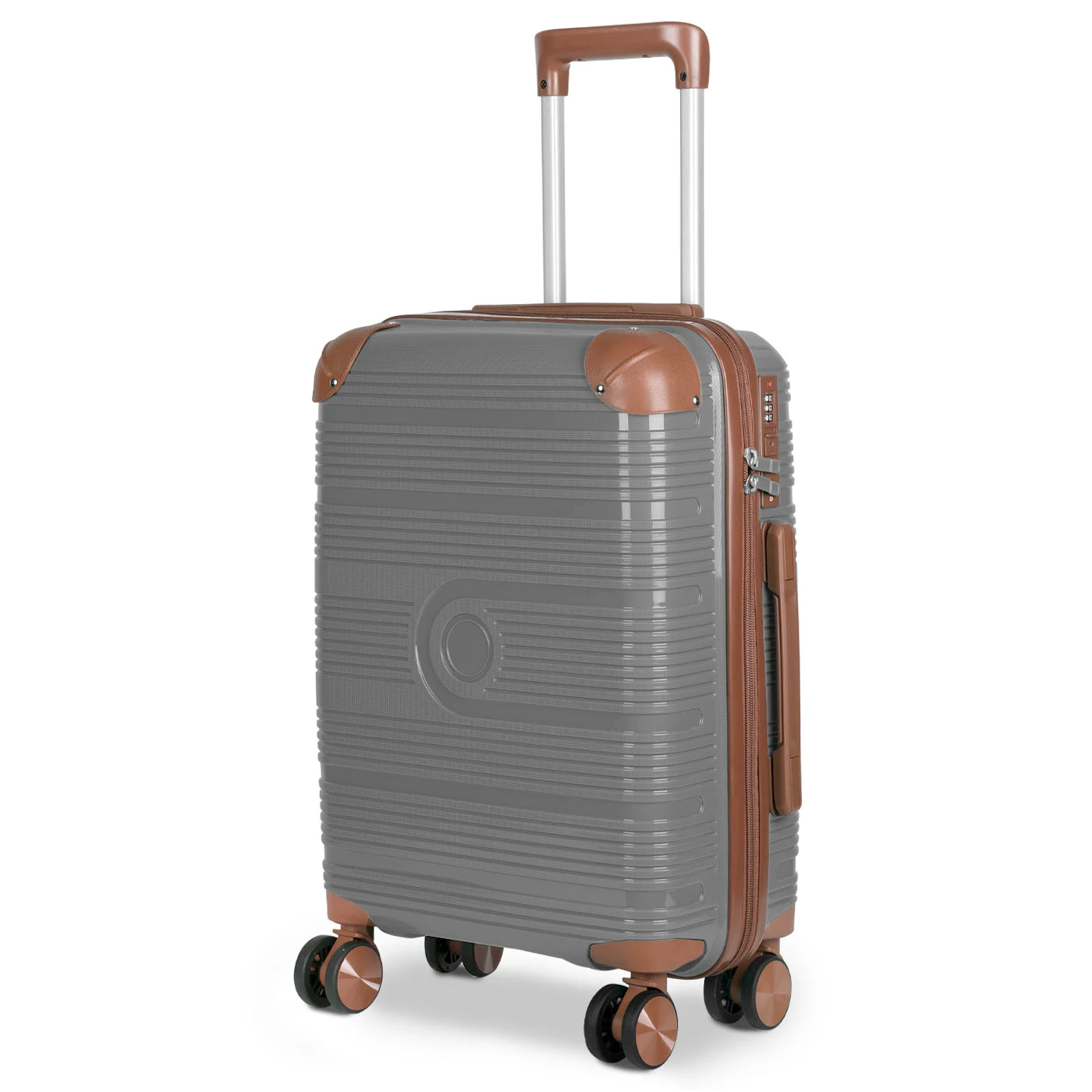 Maleta de cabina de 54x36x20 cm, de polipropileno, con ruedas giratorias de 360°, resistente y ligera. Ideal para viajar.