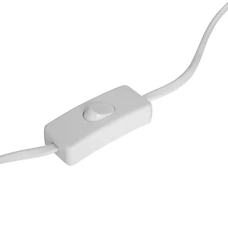 Lámpara de mesa Hory blanca, 24 cm de alto.
