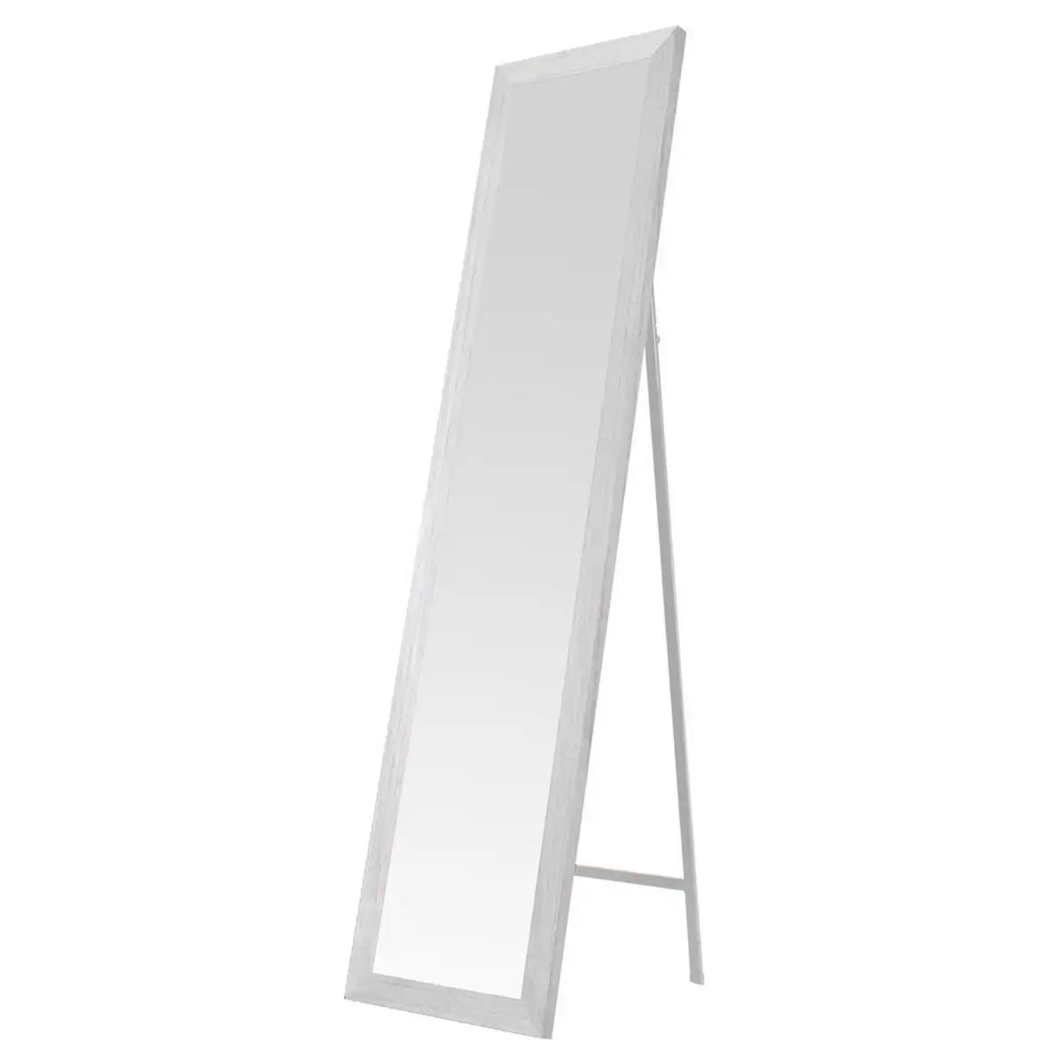 Espejo de pie Lola Home de 37x157 cm, fabricado en madera MDF gris.