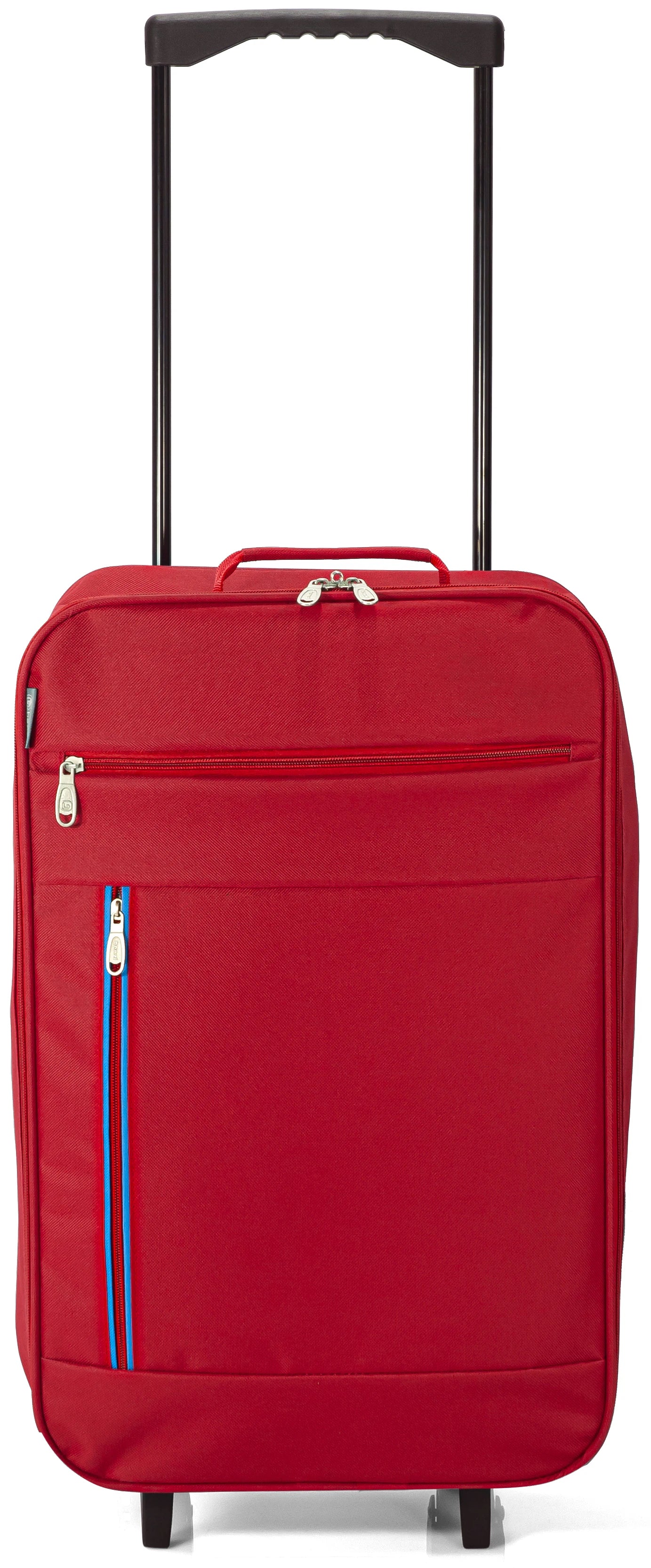 La maleta de cabina plegable Benzi con ruedas, fabricada en poliéster resistente, mide 34 x 55 x 19 cm y cuenta con asa telescópica, ruedas reforzadas, cierre de cremallera y múltiples bolsillos para mayor comodidad durante los viajes.