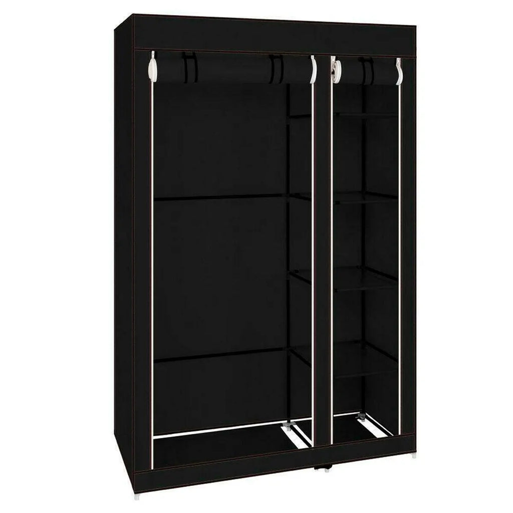 Armario de tela Nyana Home, 170x110x45cm, 2 puertas, 5 agujeros, 1 armario