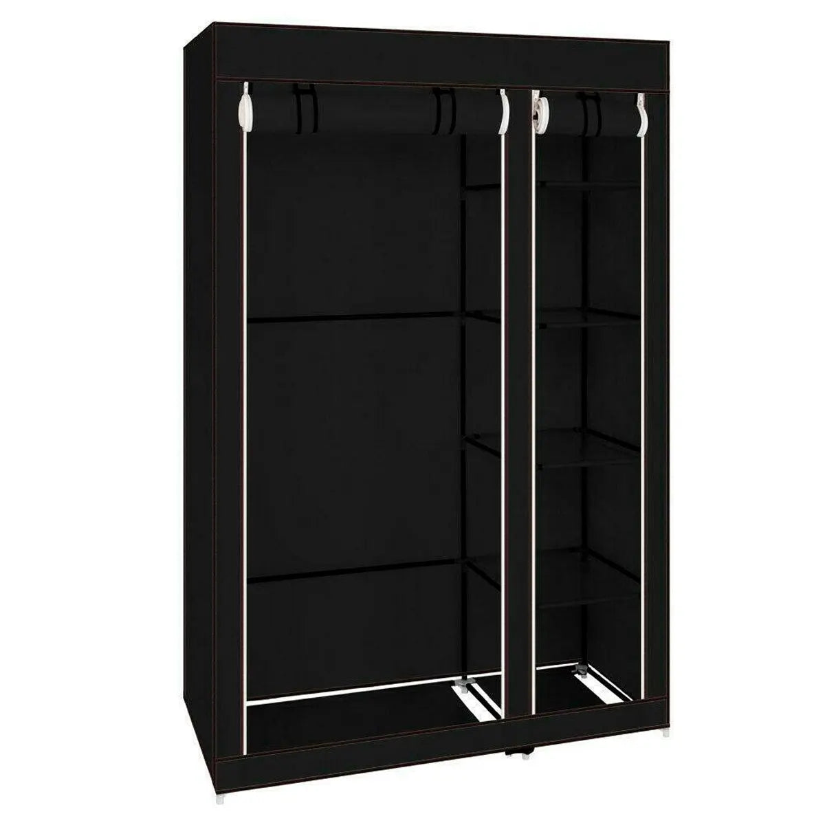 Armario de tela Nyana Home, 170x110x45cm, 2 puertas, 5 agujeros, 1 armario