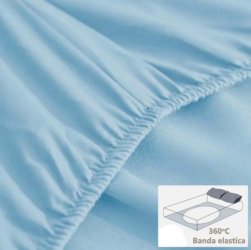 Sábanas bajeras ajustables para camas de 90/105/135/160/180 cm, sábanas bajeras para colchones de hasta 30 cm de altura, bolsillo profundo - microfibra de poliéster, tacto suave y confortable.