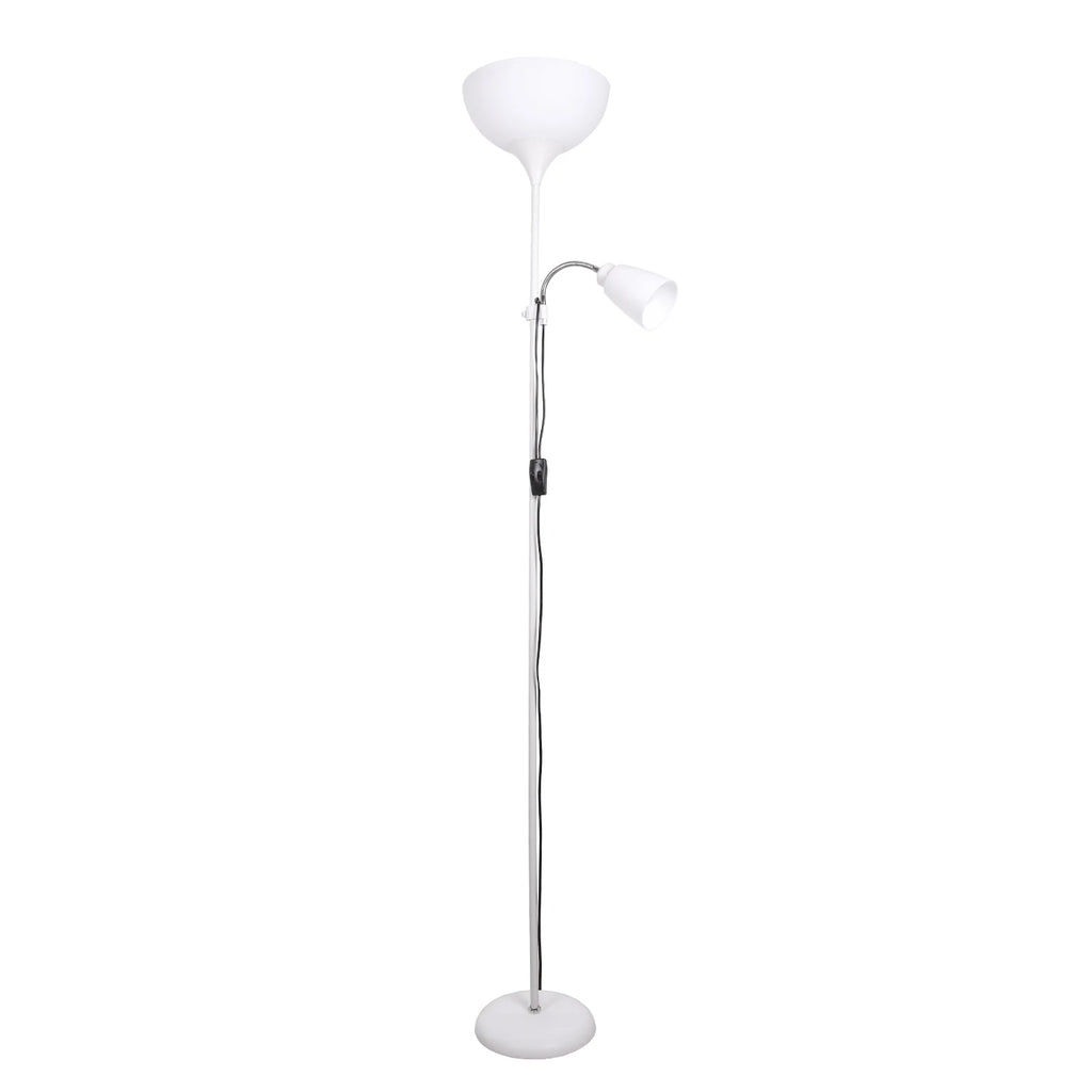 Lámpara de pie BEL AIR HOME-Varese 2xE27 de 178 cm - Ideal para salones y estudios - Diseño moderno y funcional - Lámpara de lectura orientable - Lámpara de pie adaptable y elegante