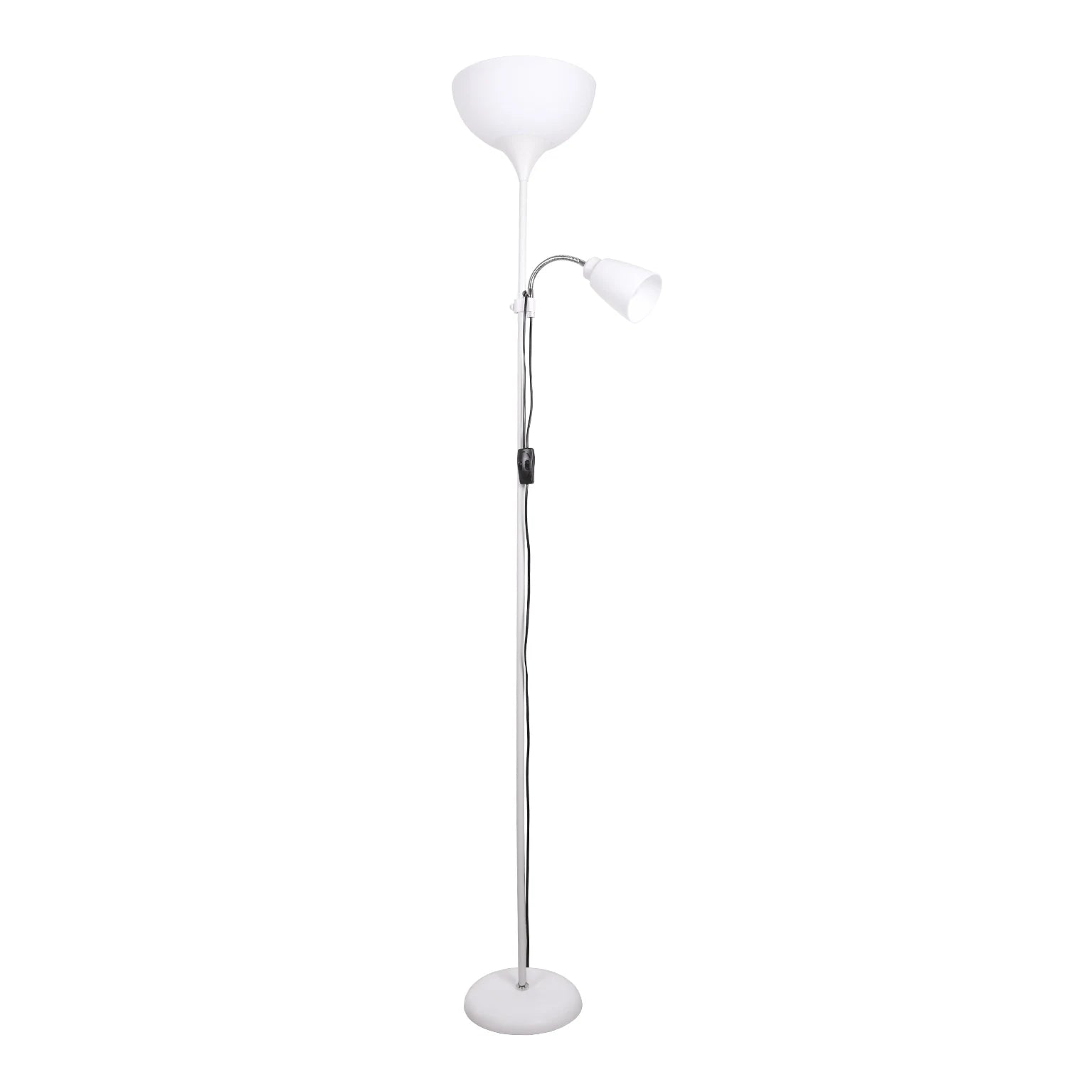 Lámpara de pie BEL AIR HOME-Varese 2xE27 de 178 cm - Ideal para salones y estudios - Diseño moderno y funcional - Lámpara de lectura orientable - Lámpara de pie adaptable y elegante