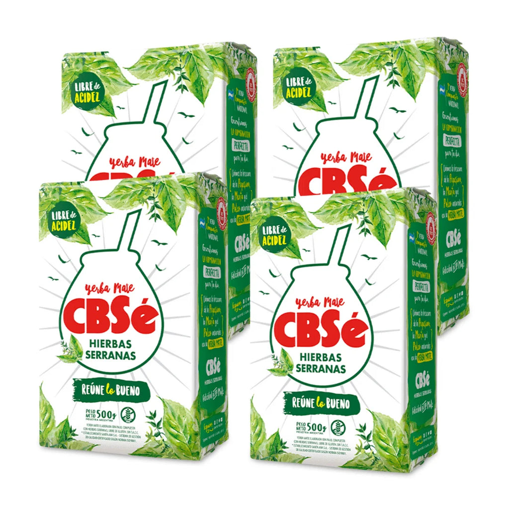 Yerba mate cbsé hierbas serranas 2 kg - mezcla tradicional con propiedades digestivas, sabor suave y duradero