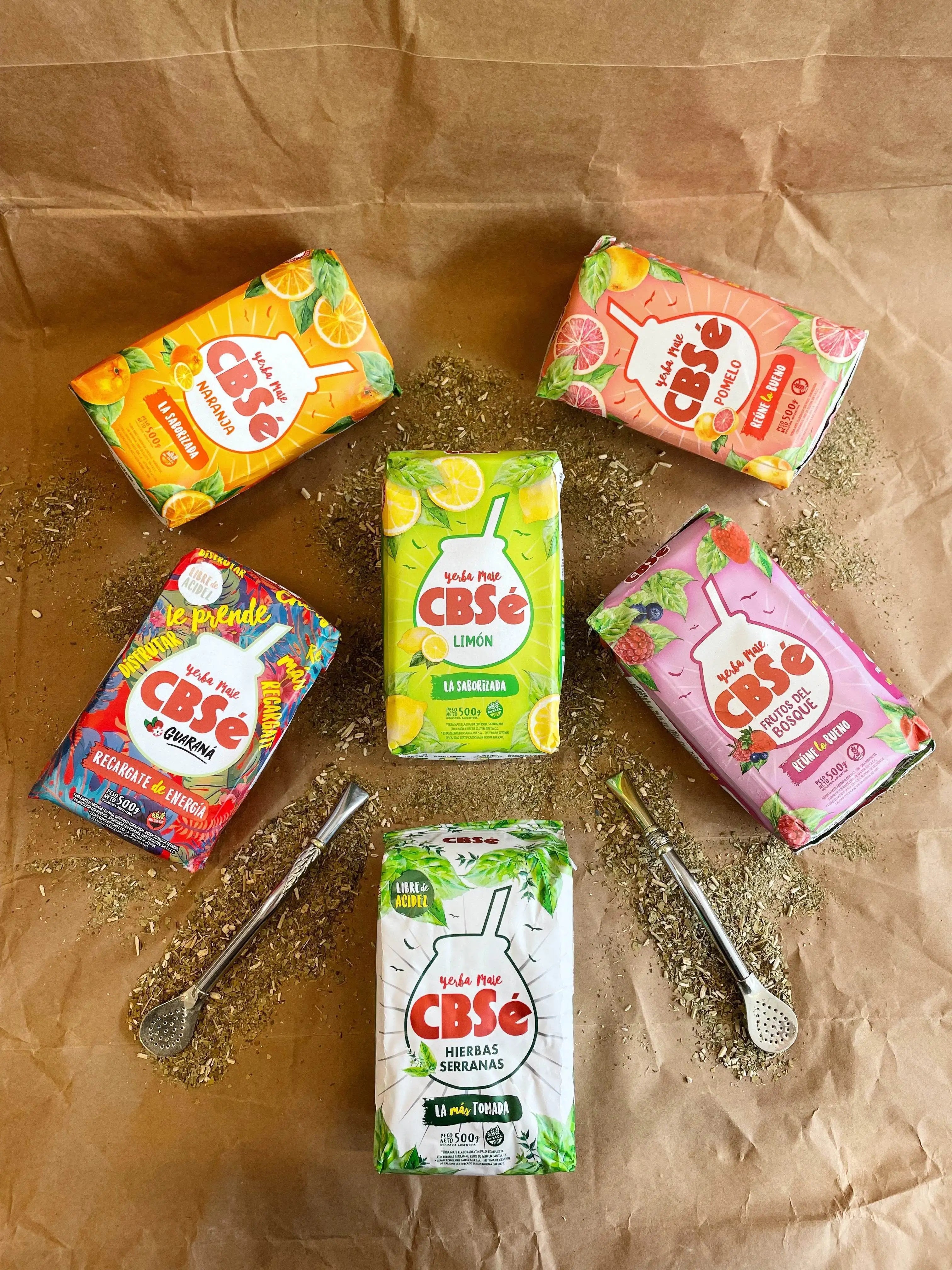Yerba mate cbsé guaraná 500g - energía natural con extracto de guaraná