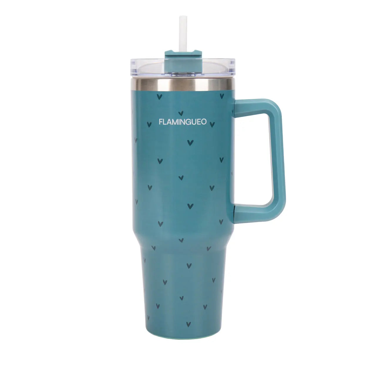 Vaso térmico Flamingueo - vaso térmico de acero inoxidable para café, para llevar bebidas calientes y frías durante 24 horas y bebidas frías durante 10 horas, botella térmica de 1,18 litros.