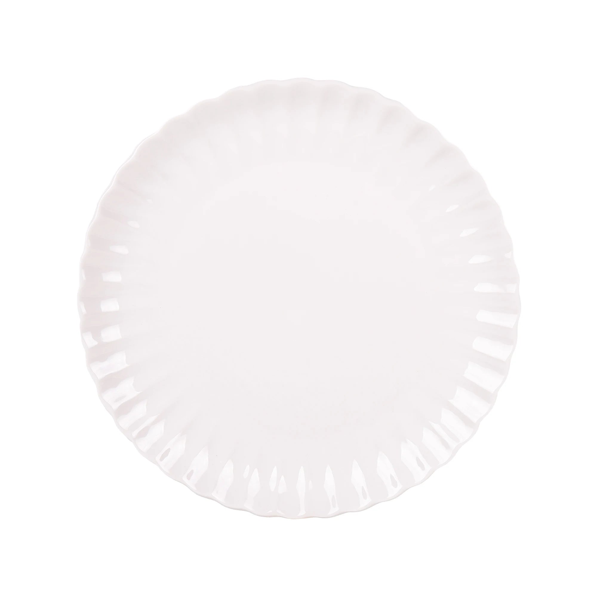Juego de vajilla de porcelana esmaltada Cofan de 16 piezas, color blanco, con diseño en relieve, apto para lavavajillas, microondas y horno, ideal para uso diario u ocasiones especiales.