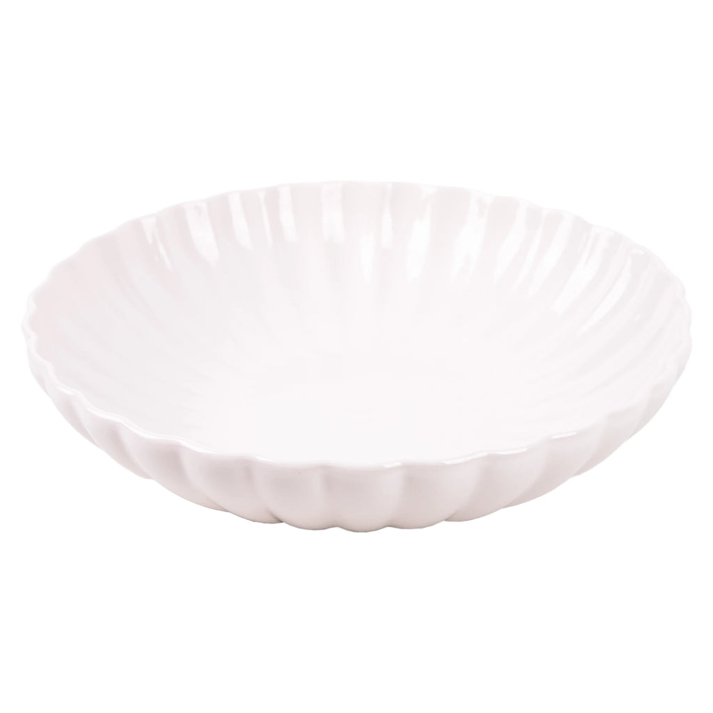Juego de vajilla de porcelana esmaltada Cofan de 16 piezas, color blanco, con diseño en relieve, apto para lavavajillas, microondas y horno, ideal para uso diario u ocasiones especiales.