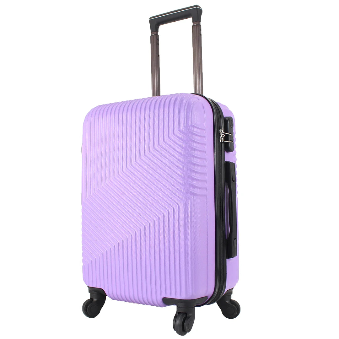 Maleta de cabina EASYTOUR de 55x35x20 cm, fabricada en ABS con 4 ruedas giratorias de 360°, perfecta para viajar.