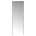 Espejo de pared Lola Home de poliestireno blanco de 30x90 cm, un espejo decorativo con un sencillo marco de plástico, perfecto para realzar el espacio en cualquier recibidor, pasillo o dormitorio, con cristal de 3 mm de grosor y herrajes de montaje integr