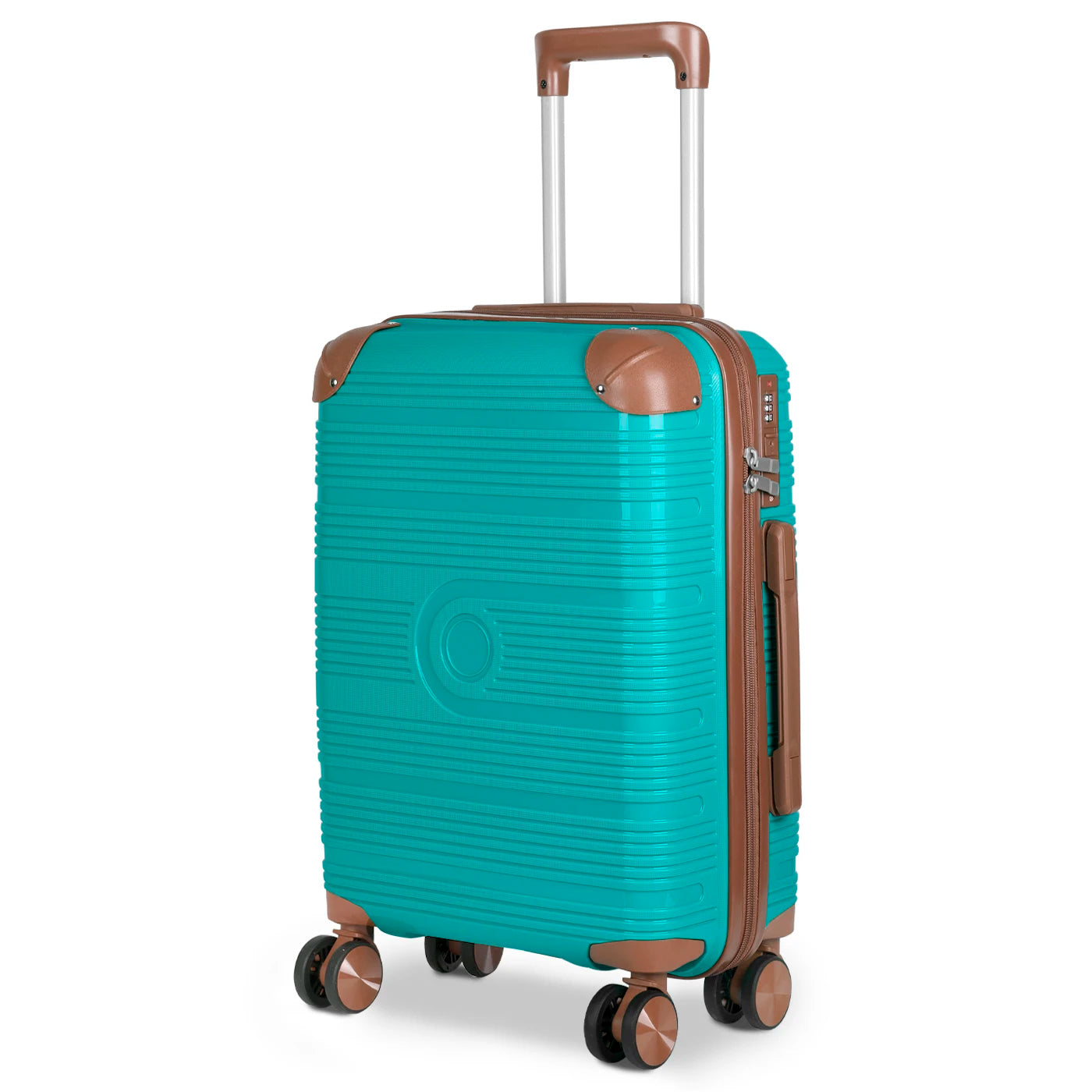 Maleta de cabina de 54x36x20 cm, de polipropileno, con ruedas giratorias de 360°, resistente y ligera. Ideal para viajar.