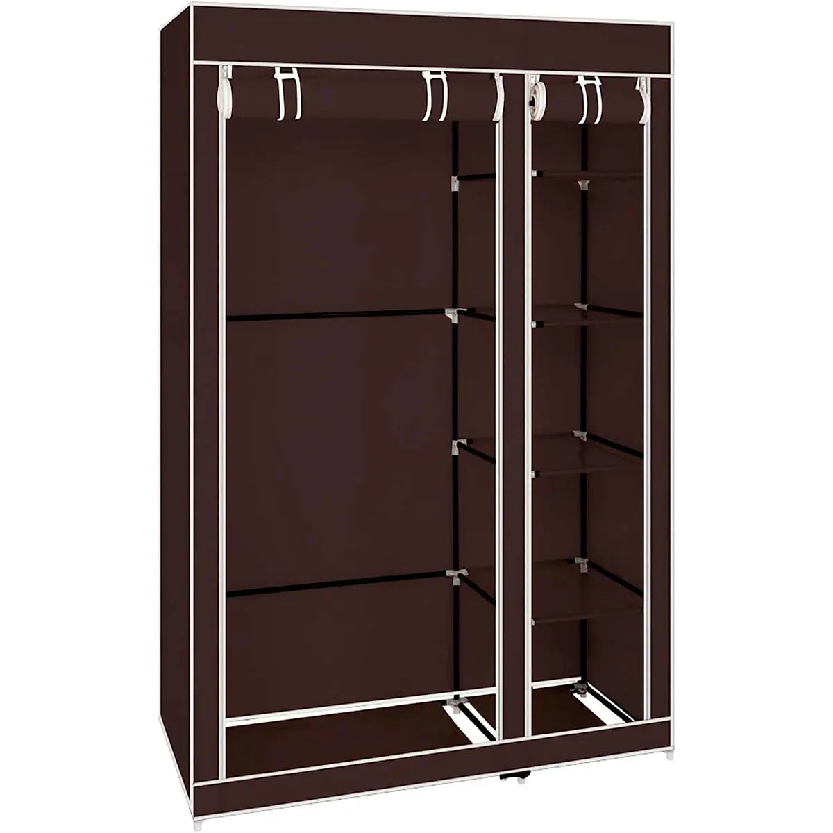 Armario de tela Nyana Home, 170x110x45cm, 2 puertas, 5 agujeros, 1 armario