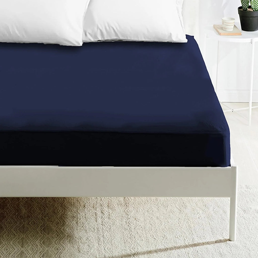 Sábanas bajeras ajustables para camas de 90/105/135/160/180 cm, sábanas bajeras para colchones de hasta 30 cm de altura, bolsillo profundo - microfibra de poliéster, tacto suave y confortable.