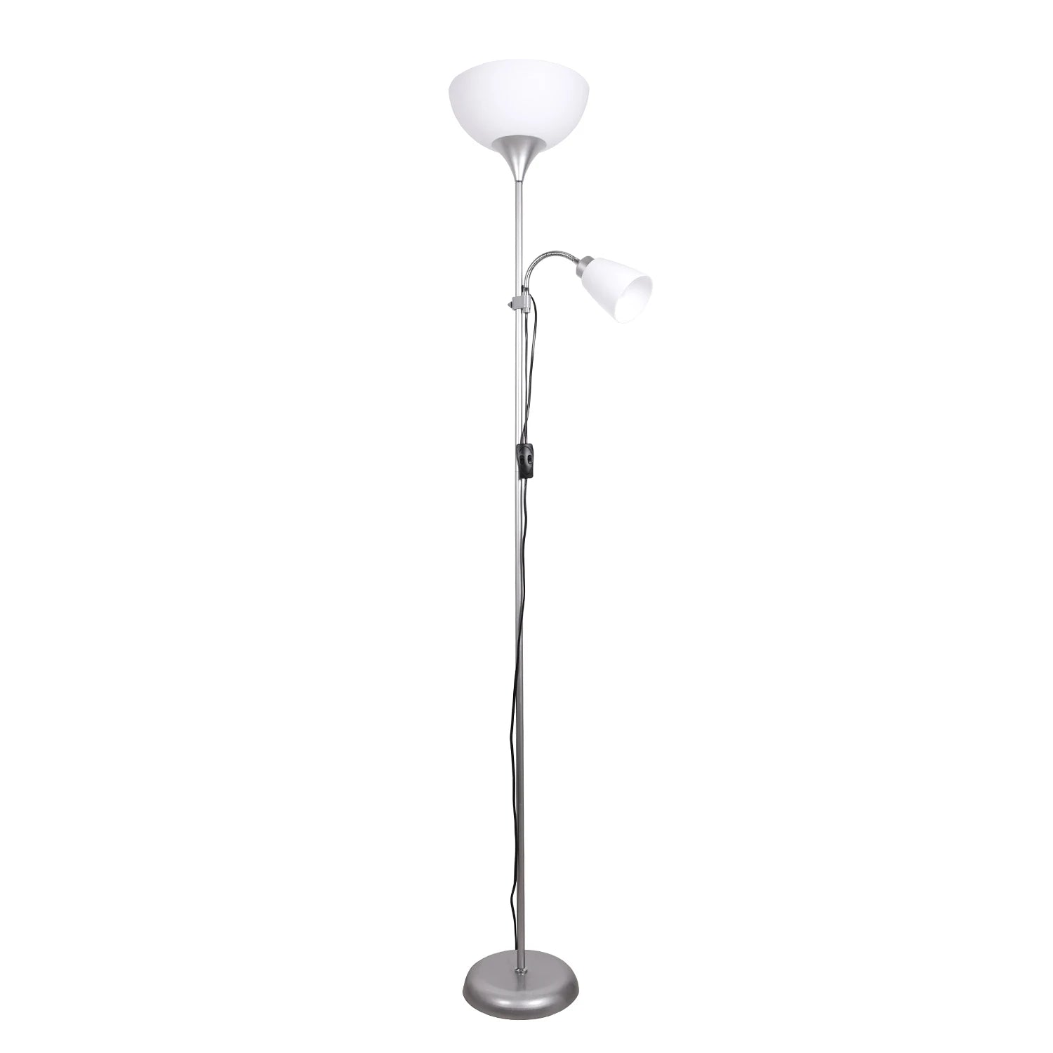 Lámpara de pie BEL AIR HOME-Varese 2xE27 de 178 cm - Ideal para salones y estudios - Diseño moderno y funcional - Lámpara de lectura orientable - Lámpara de pie adaptable y elegante