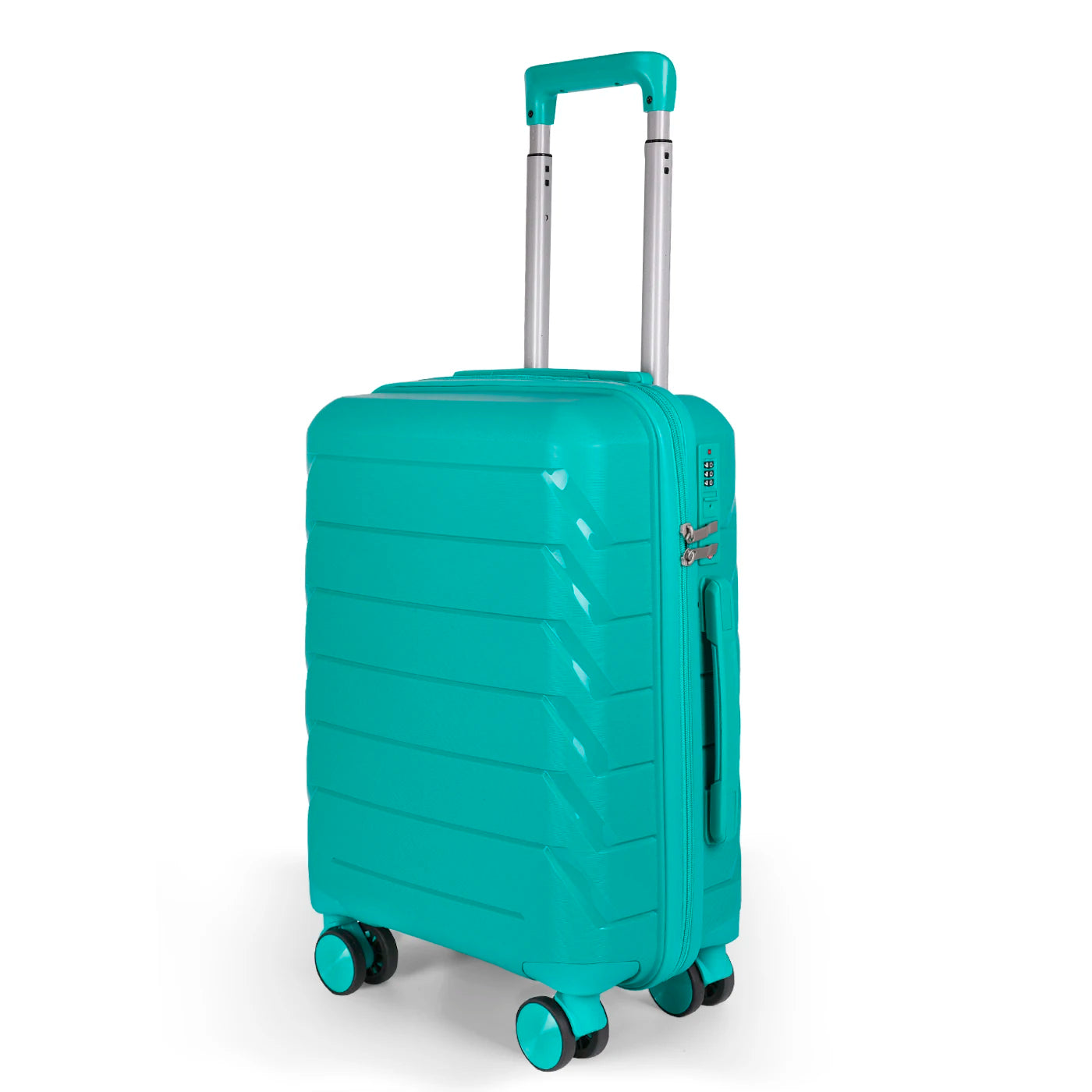 Maleta de cabina de 54x36x20 cm, de polipropileno, con ruedas giratorias de 360°, resistente y ligera. Ideal para viajar.