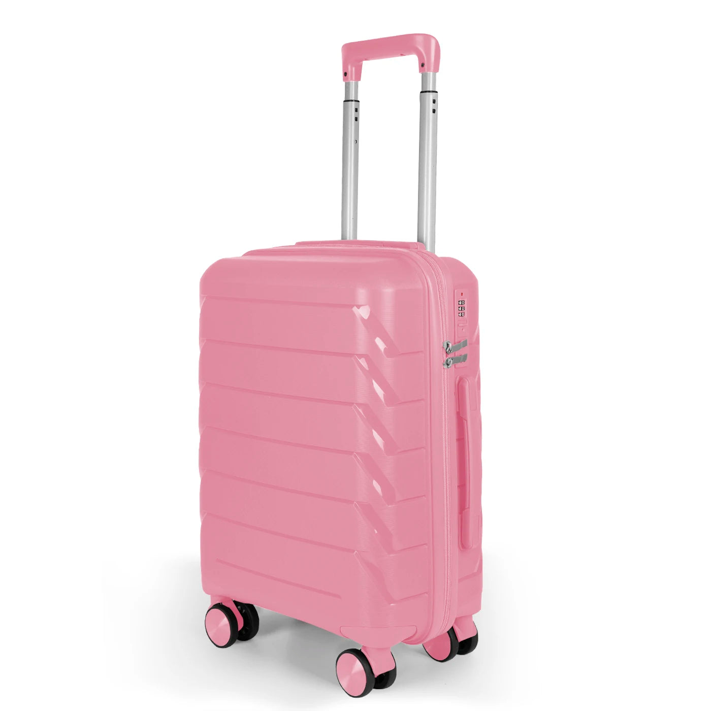 Maleta de cabina de 54x36x20 cm, de polipropileno, con ruedas giratorias de 360°, resistente y ligera. Ideal para viajar.