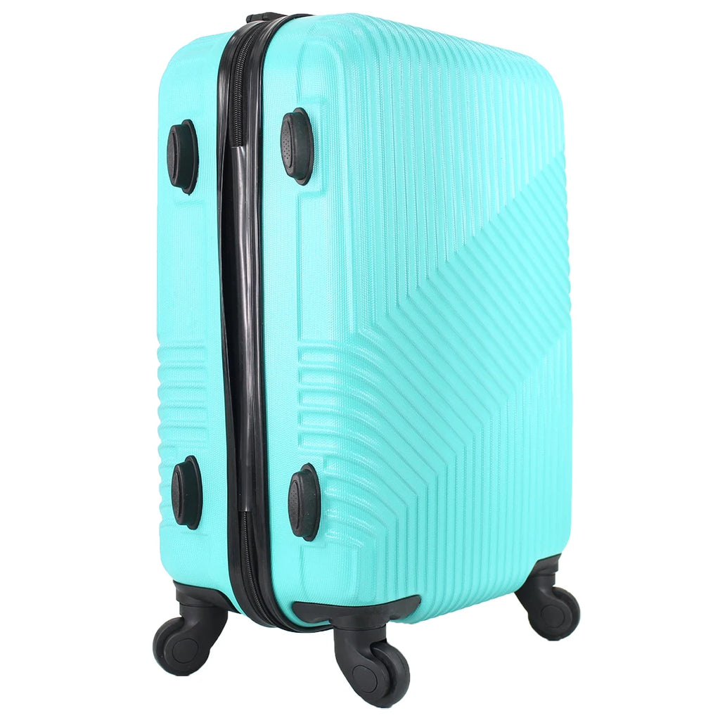 Maleta de cabina EASYTOUR de 55x35x20 cm, fabricada en ABS con 4 ruedas giratorias de 360°, perfecta para viajar.