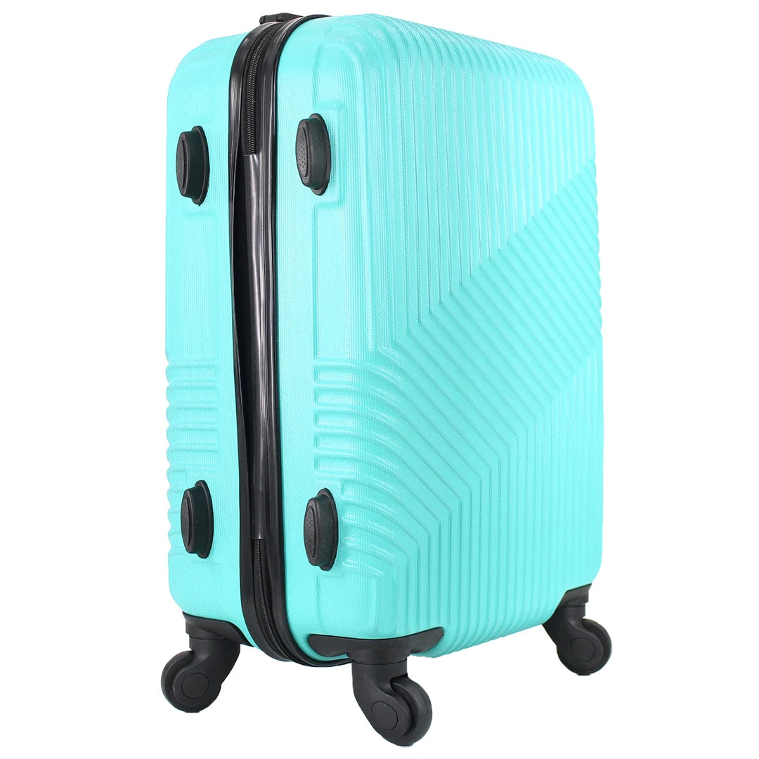 Maleta de cabina EASYTOUR de 55x35x20 cm, fabricada en ABS con 4 ruedas giratorias de 360°, perfecta para viajar.