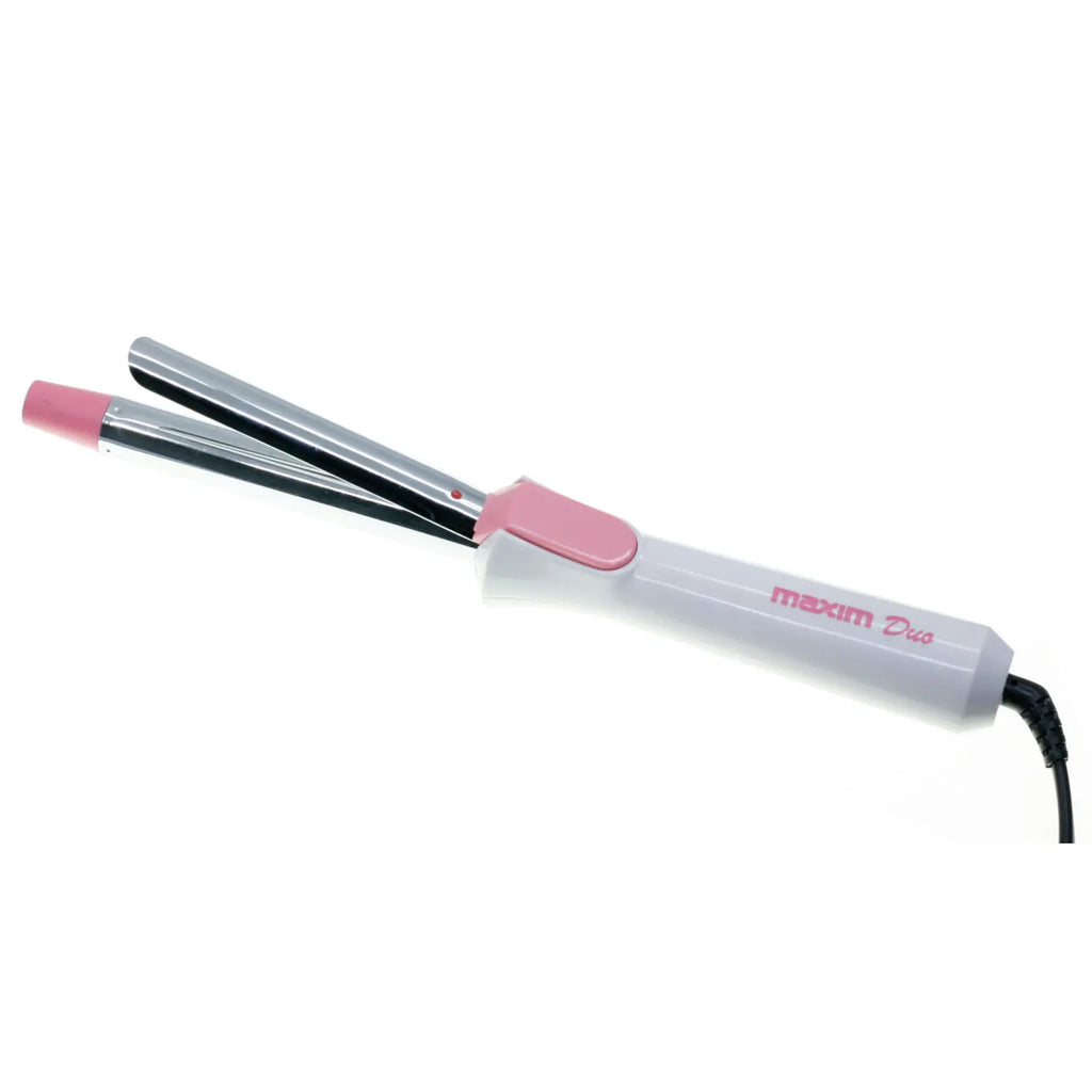 Tenacillas y cepillo BVC Maxim MX-2907-E 2 en 1, nuevo dúo: rizador profesional con pinza de 10 cm.