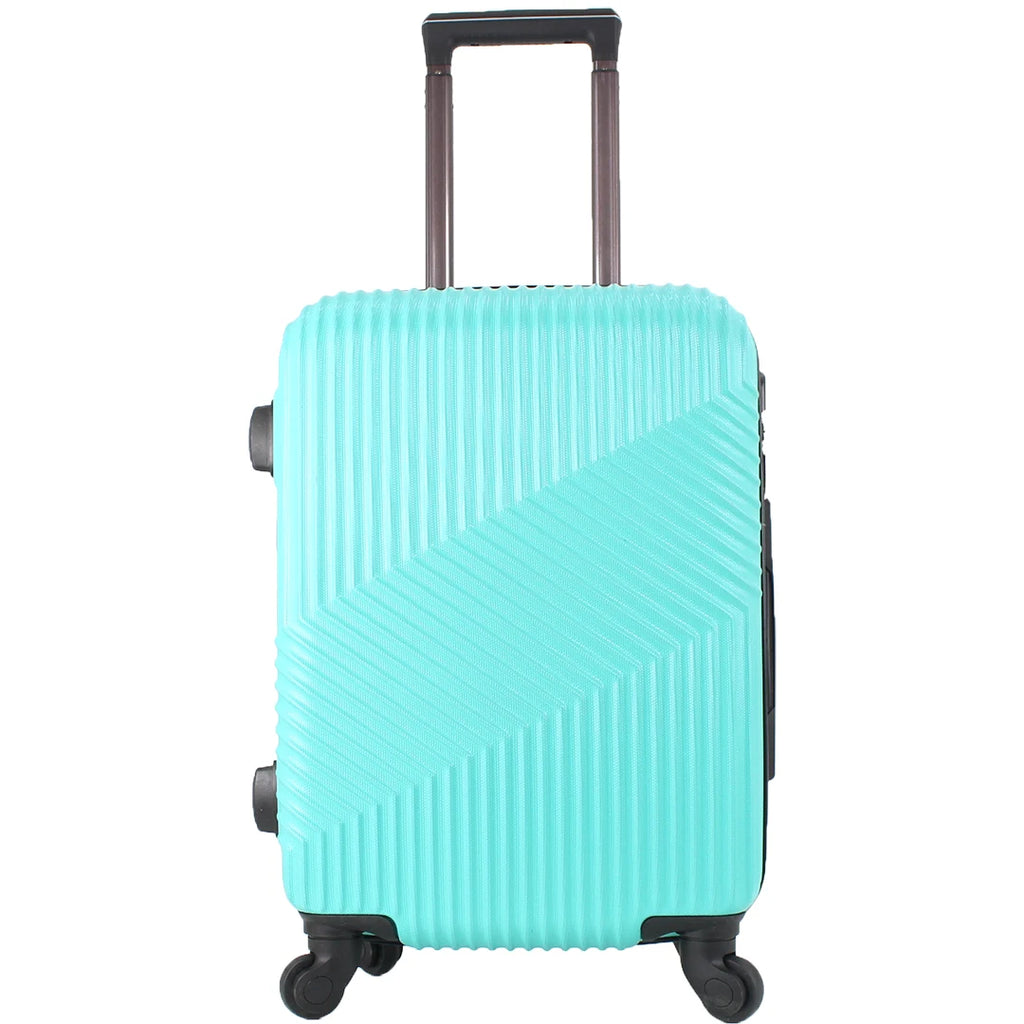 Maleta de cabina EASYTOUR de 55x35x20 cm, fabricada en ABS con 4 ruedas giratorias de 360°, perfecta para viajar.