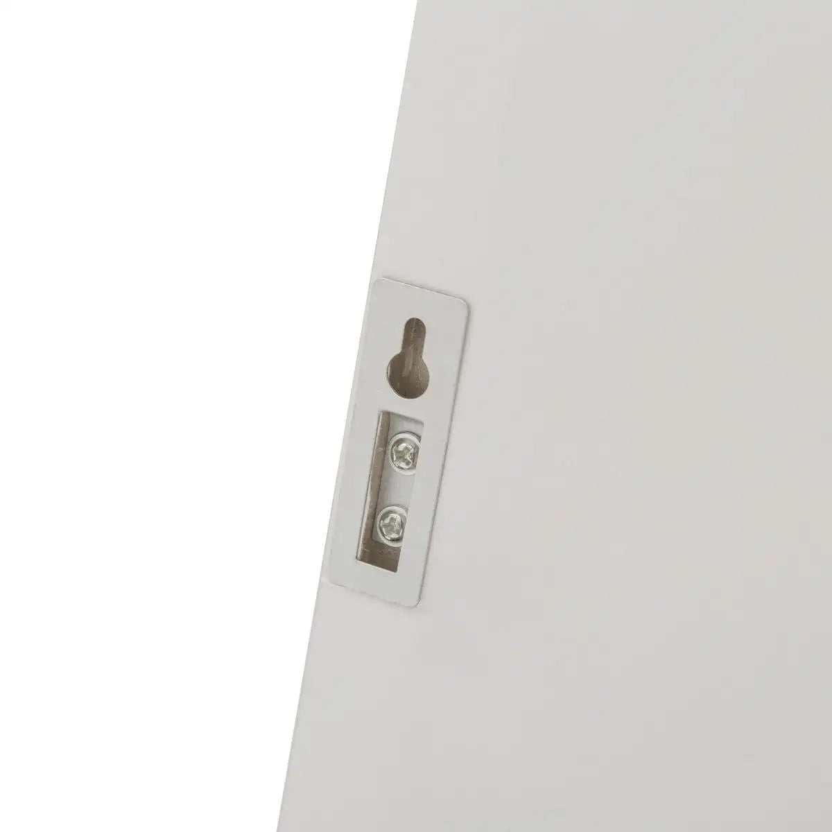 Espejo de pared Lola Home de poliestireno blanco de 30x90 cm, un espejo decorativo con un sencillo marco de plástico, perfecto para realzar el espacio en cualquier recibidor, pasillo o dormitorio, con cristal de 3 mm de grosor y herrajes de montaje integr
