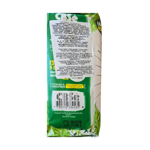 4 paquetes de cbse serranas hierbas yerba mate los más consumidos 500g.