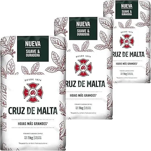 Cruz de malta paquete de yerba mate 3 kg