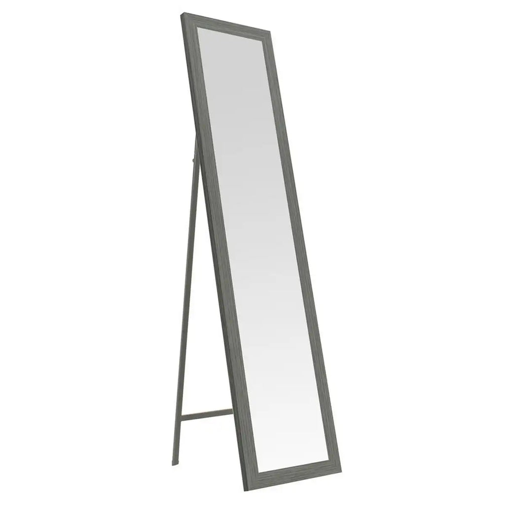 Espejo de pie Lola Home de 37x157 cm, fabricado en madera MDF gris.