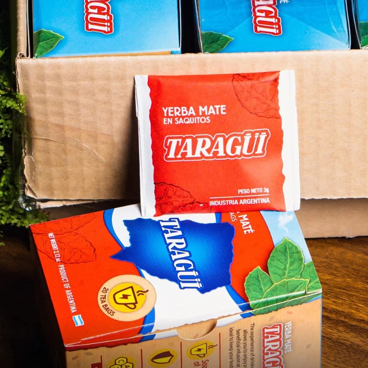 Taragüi mate cocido 20 sobres - Infusión de yerba mate 100% natural, energizante y deliciosa, ideal para disfrutar en cualquier momento