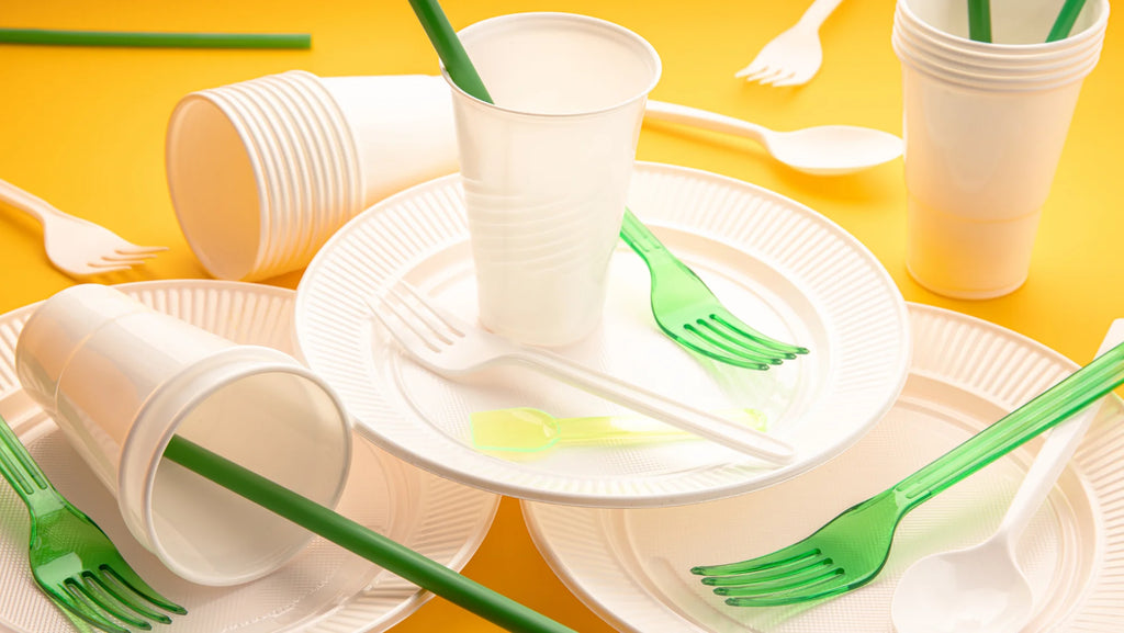 Juego de vajilla Algon, 100 unidades, 22 cm, cartón ecológico blanco, resistente y práctico, ideal para eventos y celebraciones, biodegradable.