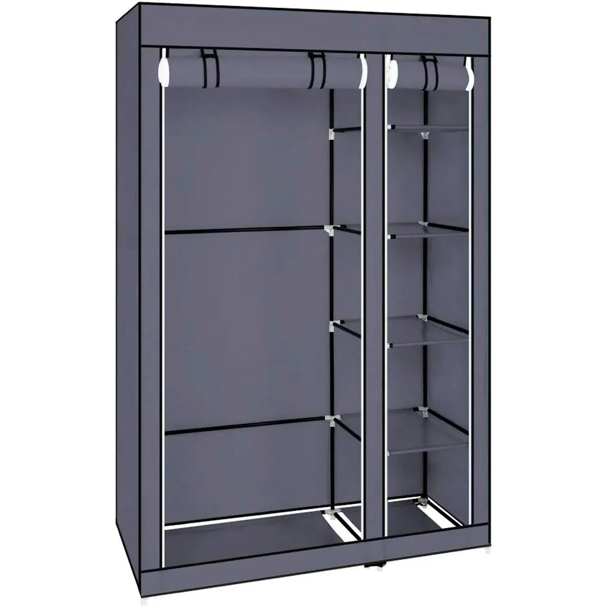 Armario de tela Nyana Home, 170x110x45cm, 2 puertas, 5 agujeros, 1 armario