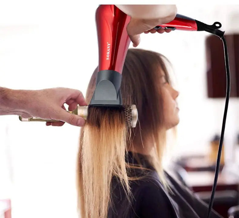 Secador de pelo profesional Sokany de 2400 W con 2 velocidades, aire caliente y frío para un secado rápido, secador iónico ideal para un peinado silencioso.