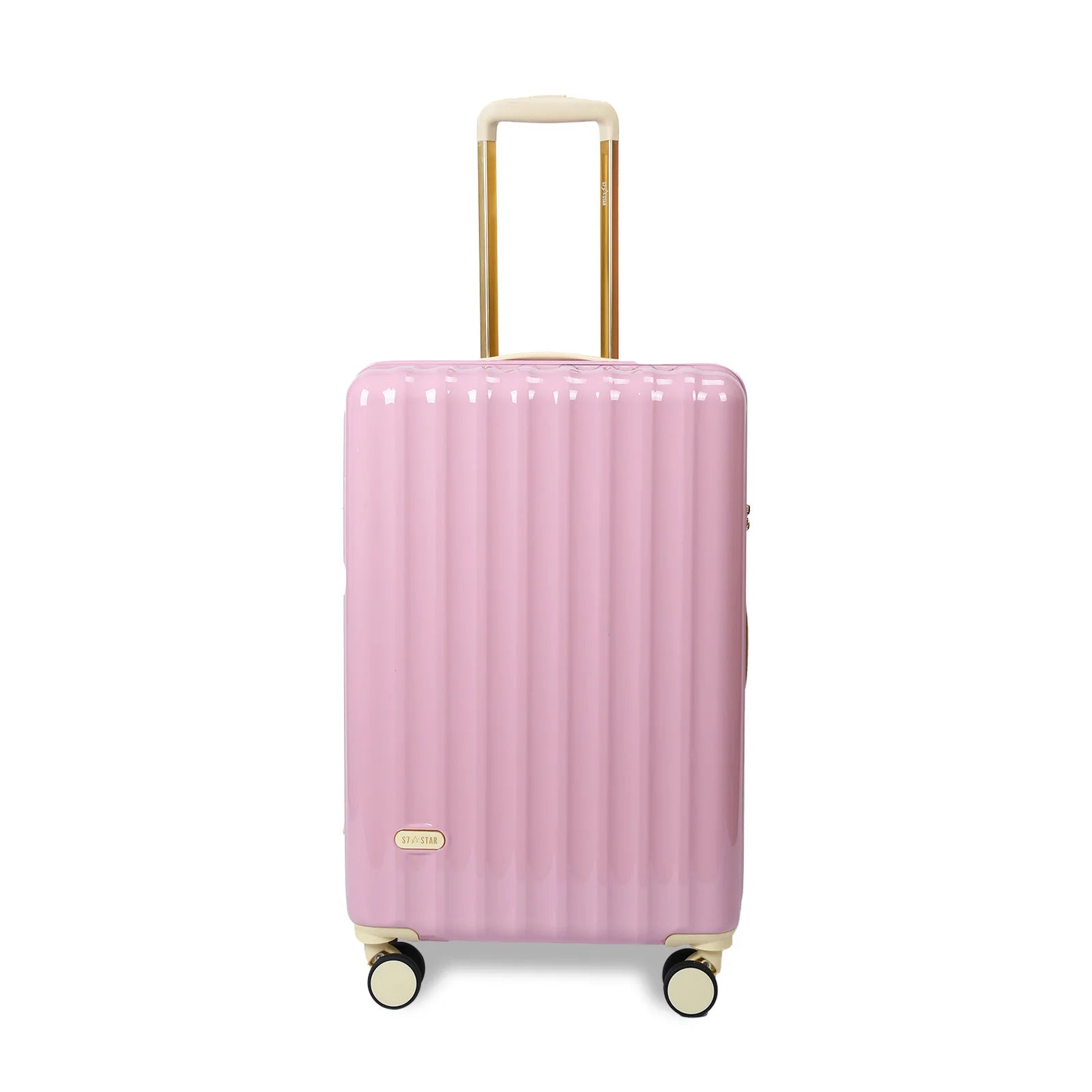 Juego de maletas S7 STAR de 3 piezas, maletas rígidas de policarbonato duraderas con 4 ruedas giratorias silenciosas, tamaño cabina 20in + 24in + 28in, diseño moderno para viajes, certificado CE.