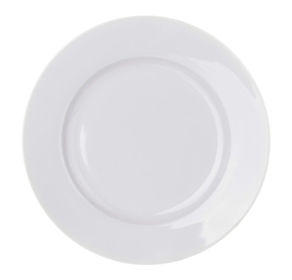 Juego de 12 platos de postre de porcelana blanca Lola Home de Ø 19 cm, aptos para lavavajillas y microondas, ideales para servir postres y frutas, vajilla perfecta para cualquier ocasión.