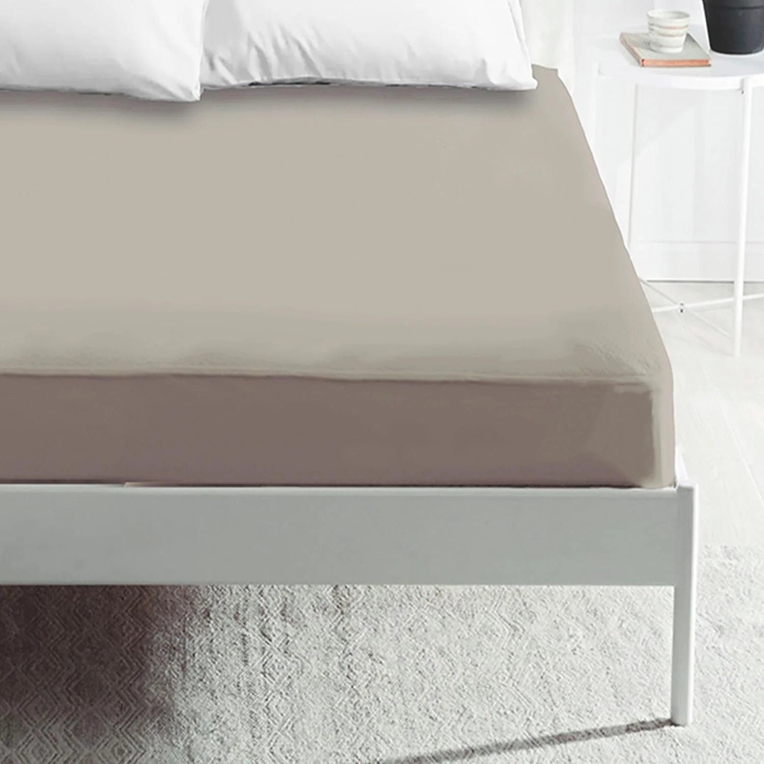 Sábanas bajeras ajustables para camas de 90/105/135/160/180 cm, sábanas bajeras para colchones de hasta 30 cm de altura, bolsillo profundo - microfibra de poliéster, tacto suave y confortable.