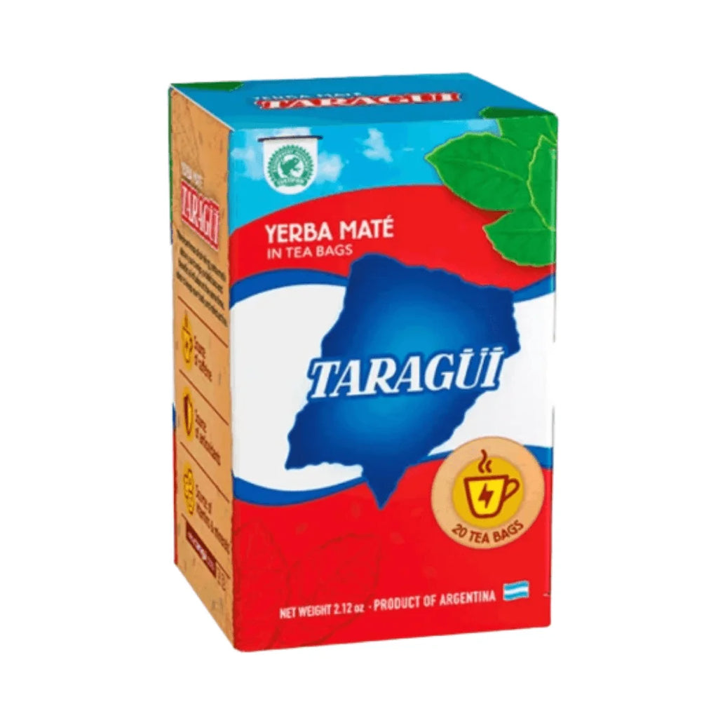 Taragüi mate cocido 20 sobres - Infusión de yerba mate 100% natural, energizante y deliciosa, ideal para disfrutar en cualquier momento