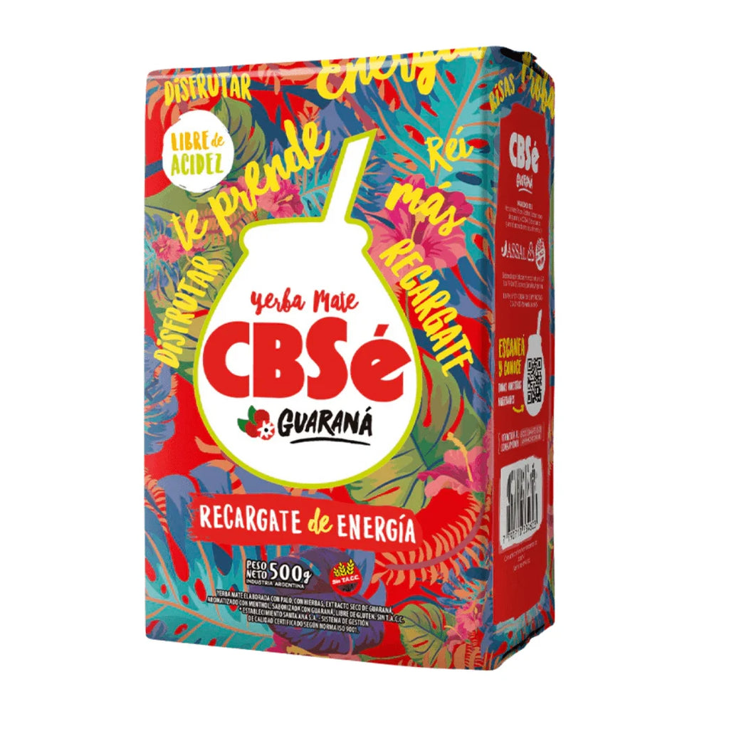 Yerba mate cbsé guaraná 500g - energía natural con extracto de guaraná