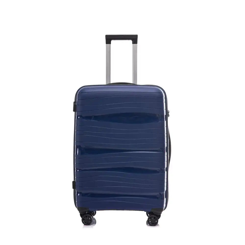 Maleta mediana OM Home 062, equipaje duradero de polipropileno (66*45*25 cm) con ruedas silenciosas de 360º, cerradura antirrobo y asa ajustable, ideal para viajar y para mayor comodidad al empacar.