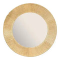Espejo de pared redondo de metal dorado Factory Cuadros de 90 cm: acabado lacado decorativo para la decoración de paredes, ideal para baños y tocadores, que realza tu espacio con un encanto elegante.