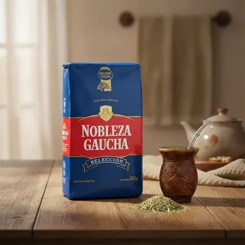 Nobleza gaucha azul 500 g - high quality yerba mate for mate and tereré - qumir