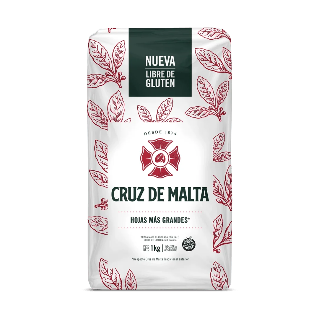 Cruz de malta paquete de yerba mate 3 kg